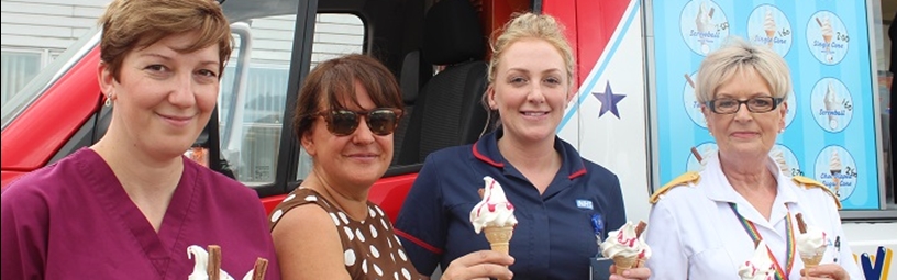 Ice cream and bottled water for staff on hottest day Ice cream and bottled water for staff on hottest day