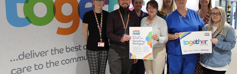 NHS rainbow badges promoting inclusion and equality NHS rainbow badges promoting inclusion and equality