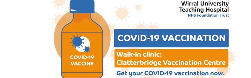 COVID-19 vaccinations at Clatterbridge Vaccination Centre COVID-19 vaccinations at Clatterbridge Vaccination Centre