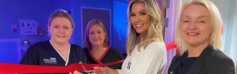 Christine McGuinness officially opens Sensory Suite at Arrowe Park Hospital Christine McGuinness officially opens Sensory Suite at Arrowe Park Hospital