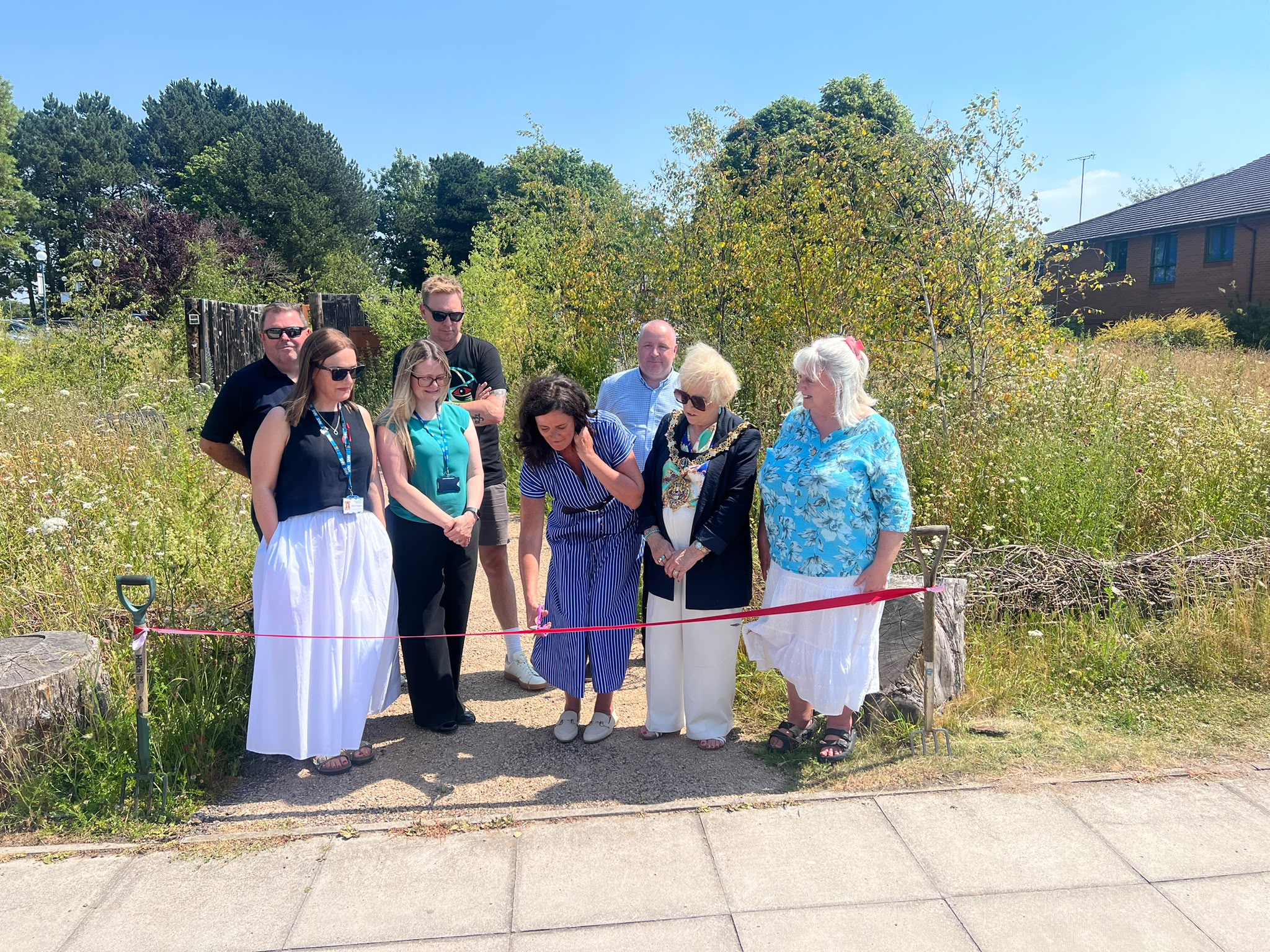 Expansion of former RHS Flower Show garden at Clatterbridge Hospital